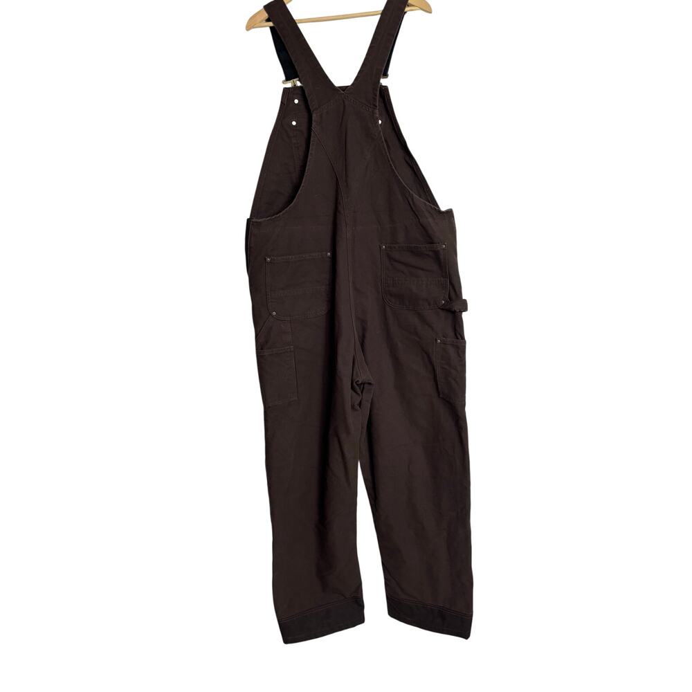 Carhartt Dark Brown Bib Overalls XL 104031 - Picture 8 of 16